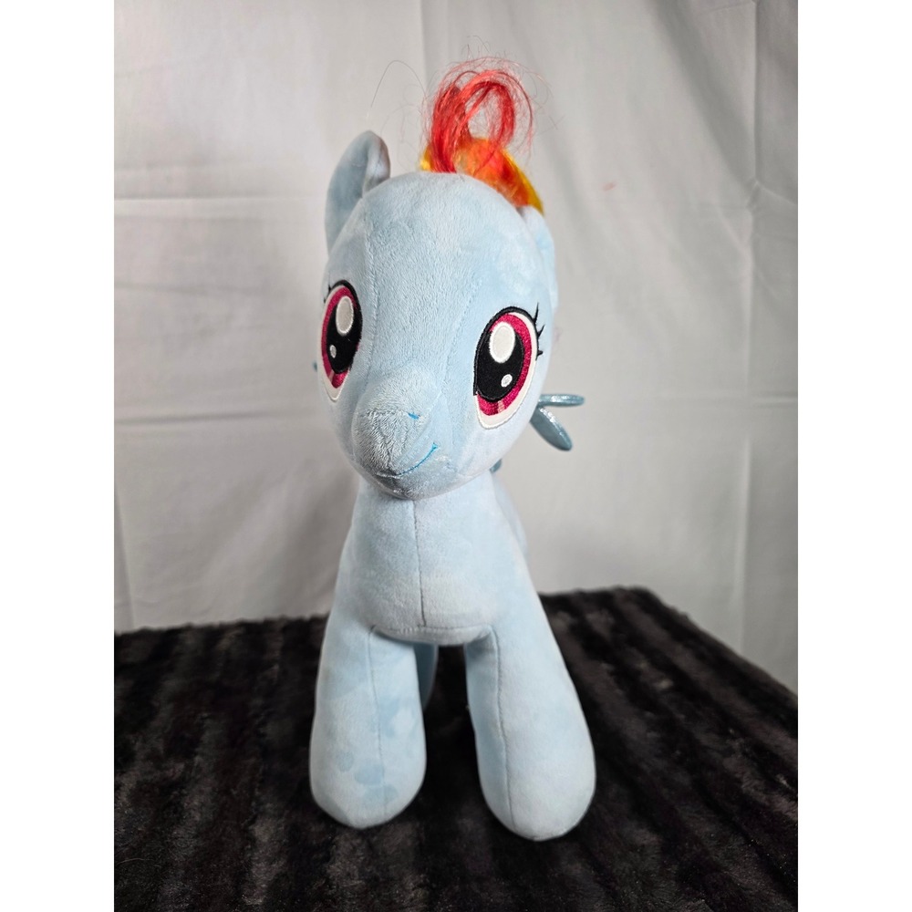 Build-A-Bear My Little Pony Rainbow Dash Plush 15 Inch Blue Pegasus Rainbow Hair
